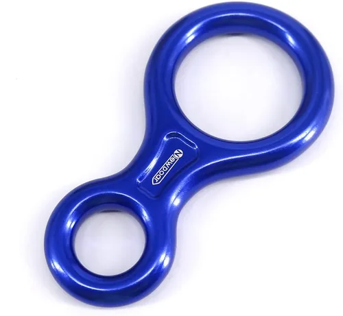 Miniatura 6 de NewDoar Equipo de escalada Equipo de descenso Placa de aparejo 40kN Rescate Figura 8 Descender con Oreja Grande Bent-Ear para Escalada Belaying