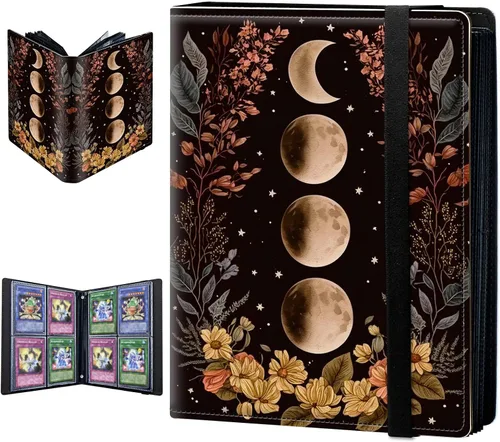 Miniatura 16 de Carpeta para tarjetas intercambiables, 4 bolsillos para tarjetas intercambiables, 160 bolsillos de doble cara, funda para tarjetas