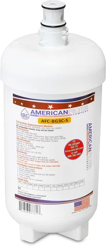 American Filter Company, Filtros de agua, modelo # AFC-BG3C-S, compatibles con Body Glove (R) BG-3000C 1 paquete
