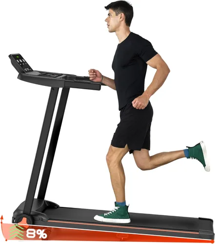 Almohadilla plegable para caminar con inclinación, cinta de correr portátil debajo del escritorio para el hogar, 3.5 HP 400 libras de capacidad para