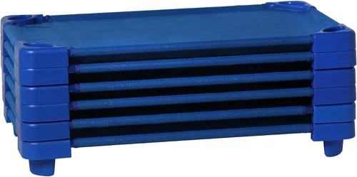 Miniatura 9 de Sprogs Camillas apilables para niños de uso pesado de 40" de largo para guarderías de preescolar, para descanso y siesta, SPG-0232-5-12PK, azul Azul