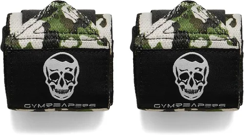 Miniatura 7 de Gymreapers Muñequeras de levantamiento de pesas (aprobadas por IPF) de 18 pulgadas, soporte de muñeca de calidad profesional con lazo para el pulgar
