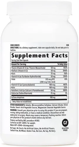 Miniatura 3 de GNC B-Complex Plus Energy Metabolismo y producción de energía 120