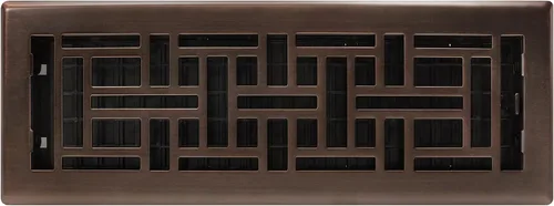 Miniatura 4 de Decor Grates Registro de suelo oriental AJH414-RB, 4 x 14 pulgadas, acabado de bronce frotado bronce (Rubbed Bronze Finish)