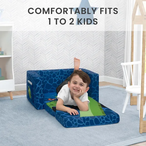 Miniatura 4 de Delta Children Dinosaur Cozee Silla Plegable para Relajarse - Convertible 2 en 1, Ligera y Portátil, de Silla a Tumbona para Niños Pequeños y Niños