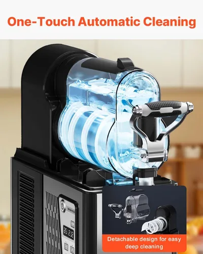 Miniatura 6 de VEVOR - Máquina comercial para hacer bebidas heladas, tanque único de 3L×1, fabricante de bebidas congeladas de 12 tazas, máquina de batidos