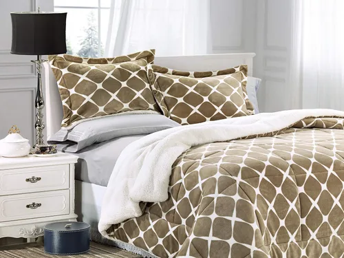 Miniatura 21 de Elegant Comfort Juego de edredón de calidad premium de peso pesado de micromink con respaldo de sherpa reversible alternativo al plumón de Negro