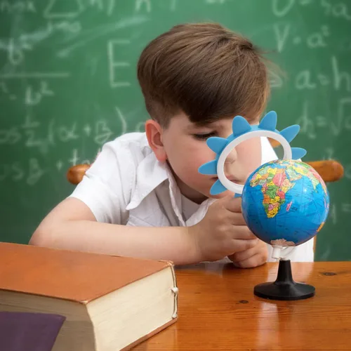 Miniatura 4 de Rongon Lupas para niños, 10 unidades, lupas de lectura para niños, herramientas de exploración al aire libre para que los niños lean, exploren