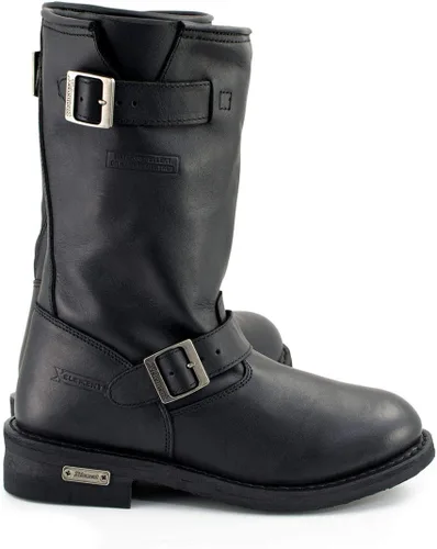 Miniatura 6 de Xelement 1440 - Botas de cuero para motocicleta de ingeniero negro (ancho y regular ancho)