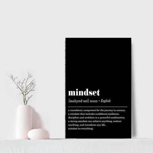 Miniatura 65 de Mindset is Everything - Lienzo motivacional para la oficina, arte de pared con citas inspiradoras de emprendedor, impresión de póster para sala