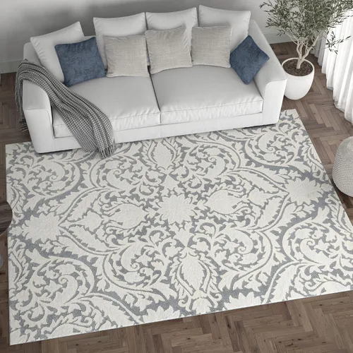 Miniatura 4 de Alfombra redonda moderna de 5.9 ft, alfombra de área interior, para sala de estar, comedor, dormitorio, cocina, entrada, contemporánea, alfombras