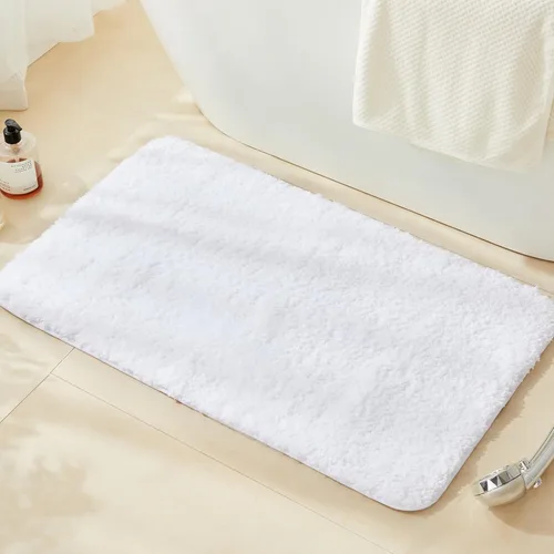 Miniatura 56 de TECHMILLY Alfombras Corredoras de Baño Super Suaves Peludas, Alfombras de Baño de Microfibra Gruesas Antideslizantes Absorbentes, Tapete de Baño