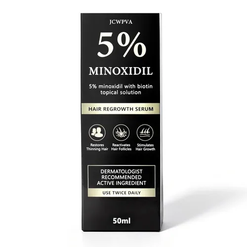 Miniatura 9 de Suero de biotina para el crecimiento del cabello de minoxidil al 5% para hombres y mujeres, solución tópica capilar de minoxidil para el crecimiento