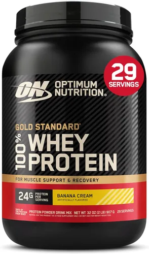 Miniatura 25 de Optimum Nutrition Gold Standard - Proteína en polvo de 100% suero de leche, sabor rollo de canela, 2 libras (paquete de 1) (el embalaje puede variar)