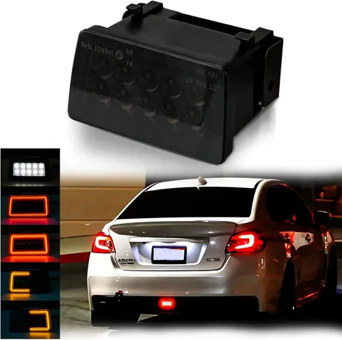Bestview 5 en 1 Kit de ensamblaje de luces antiniebla LED traseras Compatibles para Subaru WRX STI Impreza XV Crosstrek 2011-2021, función como
