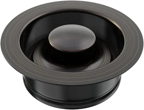 Miniatura 10 de Brida de Fregadero para Triturador de Basura, Tapón Universal de Brida de Acero Inoxidable que se Ajusta a Aberturas de Drenaje de Fregadero Negro