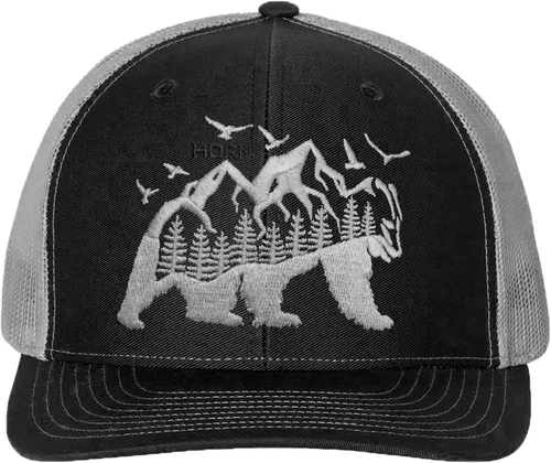 Miniatura 2 de HORN GEAR Sombrero de oso para hombre, NegroCarbón