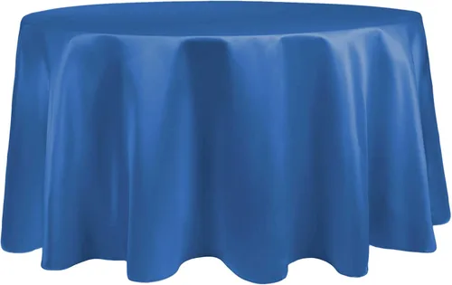 Miniatura 31 de Ultimate Textile Mantel redondo de satén nupcial de 60 pulgadas, se adapta a mesas de menos de 60 pulgadas de diámetro, berenjena morado berenjena