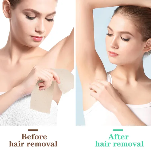 Miniatura 3 de Maitys 100 tiras de muselina corporal y facial para depilación de muselina natural, tiras de depilación de 2.8 x 7.9 pulgadas, grandes a granel