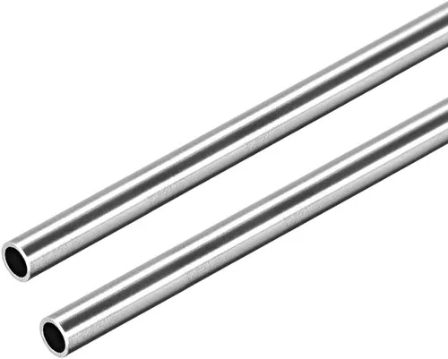 Miniatura 10 de uxcell Tubo redondo de acero inoxidable 304 0.118 in OD 0.008 in espesor de pared 9.843 in de longitud Tubo recto sin costura 2 piezas