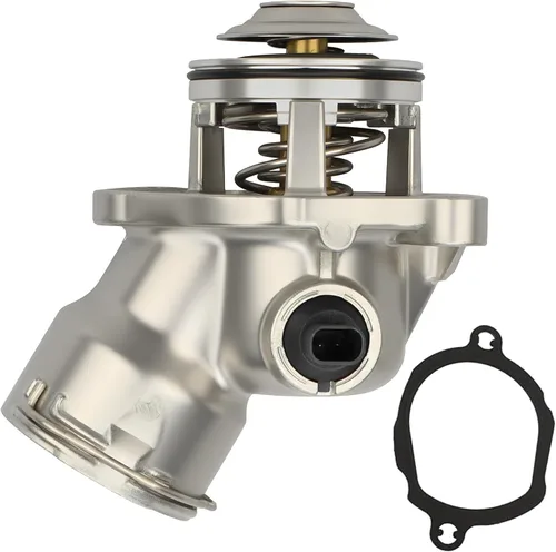 Miniatura 16 de Ensamble de carcasa de termostato IRONTEK con sensor 2L2Z8592AA para Ford Explorer 2002-2010, Explorer Sport Trac 2007-2010, para Mercury
