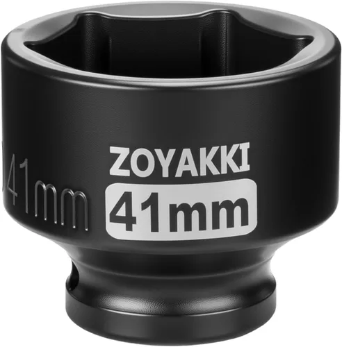 Miniatura 26 de Juego de llaves de impacto de 6 puntas de 1/2 pulgada - 1-1/2" (SAE), CR-MO, llave de eje de 1/2 pulgada de 6 puntas para fácil remoción de tuercas