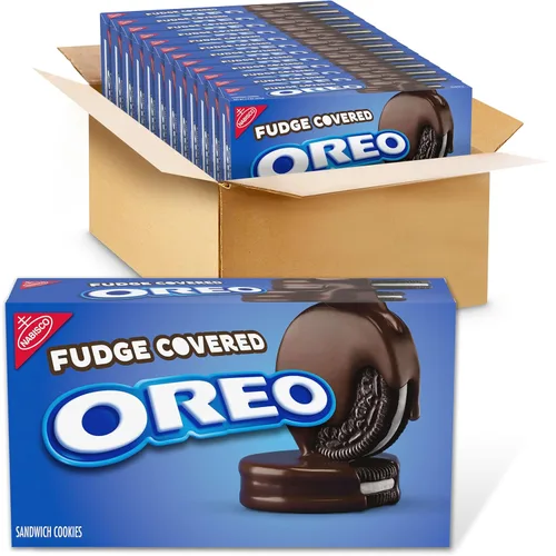 Miniatura 30 de Galletas OREO Minis tipo sándwich doradas, 12 bolsas de 3 oz