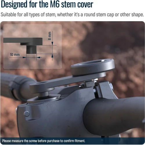 Miniatura 5 de sincetop Soporte universal de teléfono para bicicleta, soporte de teléfono con tapa de vástago de aluminio para bicicletas de montaña y carretera