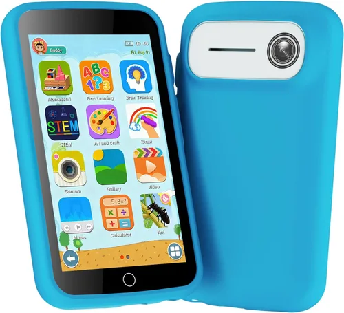 Miniatura 11 de Teléfono inteligente para niños, juguetes educativos para niños con más de 220 juegos, pantalla táctil de 3.97 pulgadas, cámara de 5 MP, control