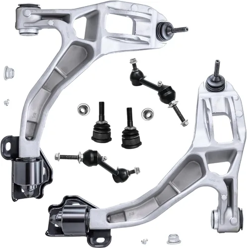 Miniatura 221 de Detroit Axle - Kit de extremo delantero para Chrysler 300 Dodge Charge Challenger 2011-2023, 2 brazos de control inferiores traseros 2 rótulas