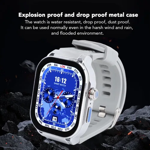 Miniatura 4 de Reloj inteligente para hombres y mujeres, pantalla HD de 2.06 pulgadas, llamada Bluetooth, recordatorio de llamadas entrantes, múltiples