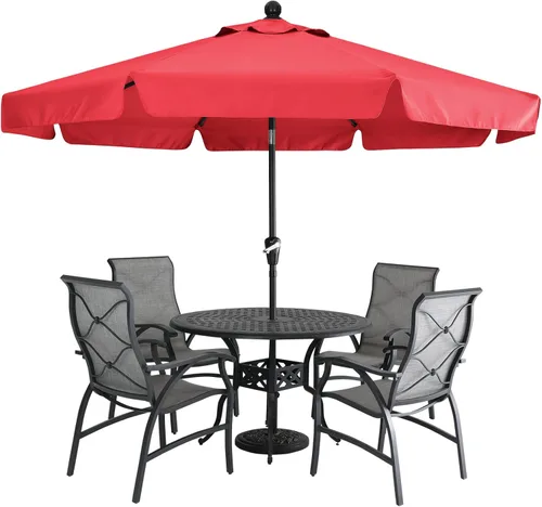 Miniatura 39 de MASTERCANOPY Sombrilla de Patio Valance para Mesa de Exterior Market - 8 Varillas (9 pies, Turquesa)