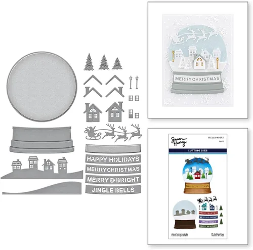 Miniatura 2 de Spellbinders S6-222 Muere grabado con globo de nieve de Simon Hurley