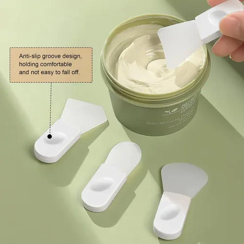 Miniatura 5 de Philbinden - 4 cepillos aplicadores de máscara facial, cepillo de silicona suave para máscara facial, espátula de maquillaje portátil para máscara