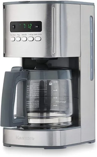 Miniatura 5 de Jarra de repuesto para cafetera compatible con Kenmore 100.40707310, mango y tapa grises
