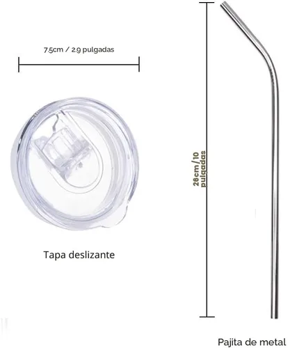 Miniatura 4 de PYD Life Vaso de sublimación en blanco delgado de 20 onzas, acero inoxidable recto con popote de metal para tazas, vasos, máquina de prensa