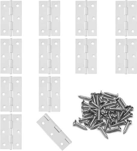Miniatura 14 de Murtenze Paquete de 12 Bisagras de Puerta de 2.5 Pulgadas, Bisagras de Armario, Bisagras de Bronce Rojo, Bisagras de Cojinete de Bola, Bisagras