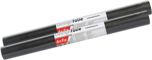 Miniatura 2 de d-c-fix 346-0002-2PK - Película autoadhesiva decorativa, color negro mate, rollo de 17 x 78 pulgadas, paquete de 2