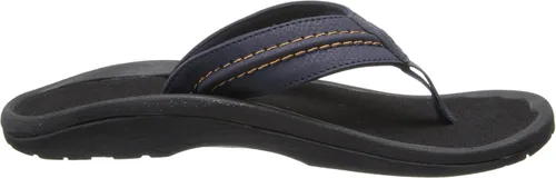 Miniatura 3 de Sandalias Olukai Hokua de surf para hombre, Negro, 7