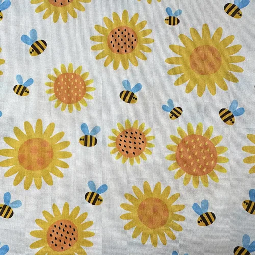 Miniatura 8 de Cuadrados de tela de abeja de miel de 5 x 5 pulgadas para acolchado de bebé, paquetes de dijes de tela para edredones de girasoles de 5 pulgadas