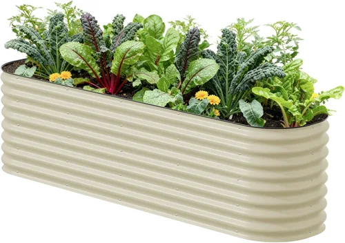 Miniatura 18 de Vego Garden Kits de cama de jardín elevada de 26" extra alta, caja de maceta elevada modular 4 en 1 para verduras, flores, frutas, cama de jardín