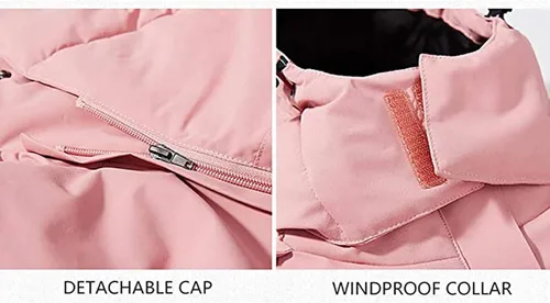 Miniatura 4 de Chaqueta térmica para mujer, chaqueta con capucha eléctrica delgada, adecuada para deportes al aire Libre, Ciclismo y motocicletas, Pesca, esquí