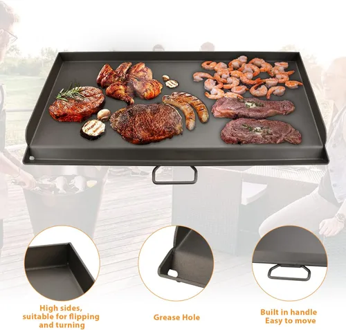 Miniatura 3 de Plancha para estufa Camp Chef de 2 quemadores, plancha plana para accesorios de Camp Chef, sistemas de cocina al aire libre de 14 x 32 pulgadas