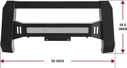 Miniatura 6 de TAC - Barra de defensa modular Predator para 2022-2025 Nissan Frontier camioneta pickup, versión de malla delantera, protector de parachoques
