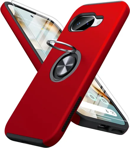 Miniatura 8 de JAME Funda para Google Pixel 7 Pro, Funda de Ajuste Delgado para Pixel 7 Pro con Soporte de Anillo Kickstand