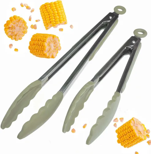 Miniatura 13 de Starpack 'Get a Grip' Pinzas de cocina de silicona para cocinar (2 piezas) – Pinzas para barbacoa resistentes al calor hasta 600 °F – Utensilios