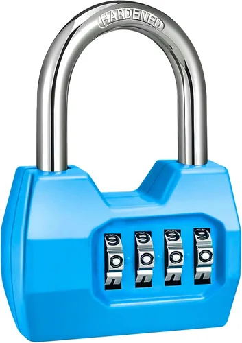 Miniatura 31 de 1 Paquete disecu Candado de Combinación de 4 Dígitos, Impermeable para Exteriores, para Casillero de Gimnasio Escolar, Cerca, Portón, Cobertizo, Rosa