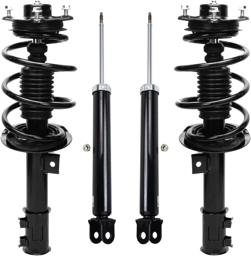 Miniatura 97 de Detroit Axle - Amortiguadores de puntales para Nissan Sentra 2007-2012 [Base S SL SR] Puntales delanteros completos con amortiguadores traseros