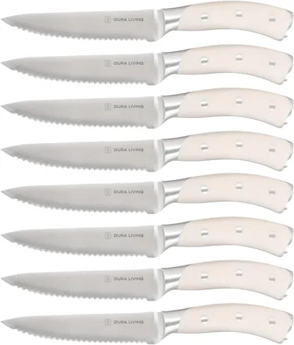 Miniatura 12 de DURA LIVING Cuchillo de pelar, cuchillo de cocina profesional de 3.5 pulgadas, cuchillo alemán de acero inoxidable de alto carbono ultra afilado