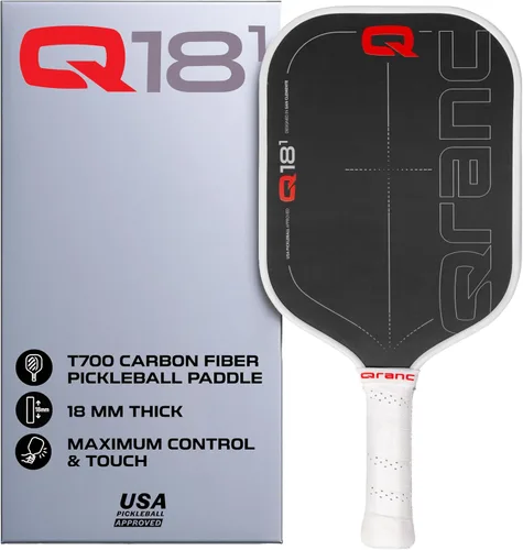 Miniatura 8 de Qranc T700 Pickleball Paddle, Carbon Fiber and Glass Fiber, with PP Honeycomb Core, USA Pickleball (USAPA) Approved